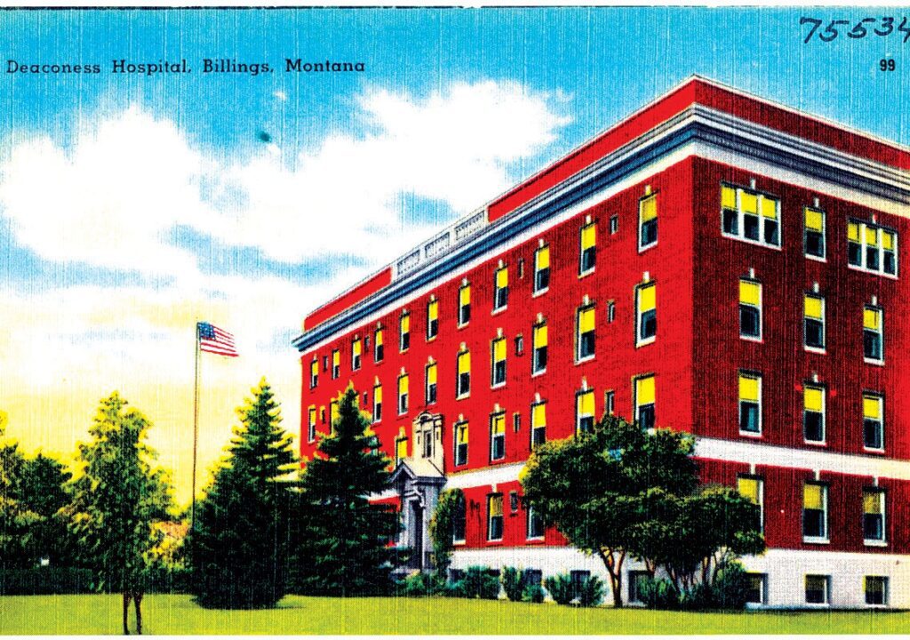 Deaconess Hospital, Billings, Montana, where our Navasin Clara Caufield spent Christmas.