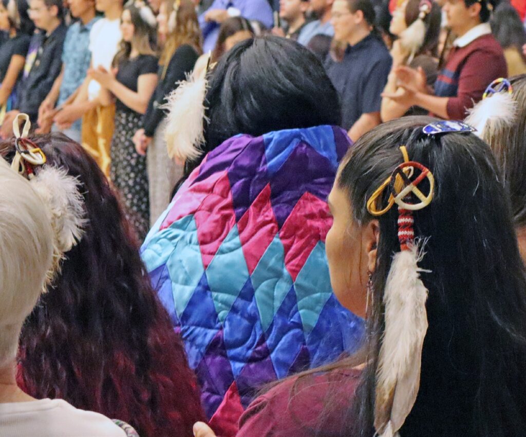 2025 Feathering Ceremony at Stevens High School. (Photo by Marnie Cook)