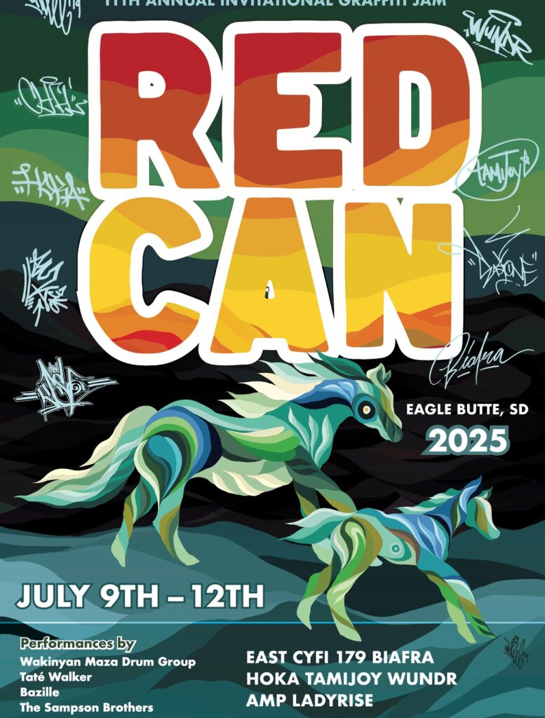 The 11th Annual RedCan Invitational Graffiti Jam launches today at the Cheyenne River Youth Project