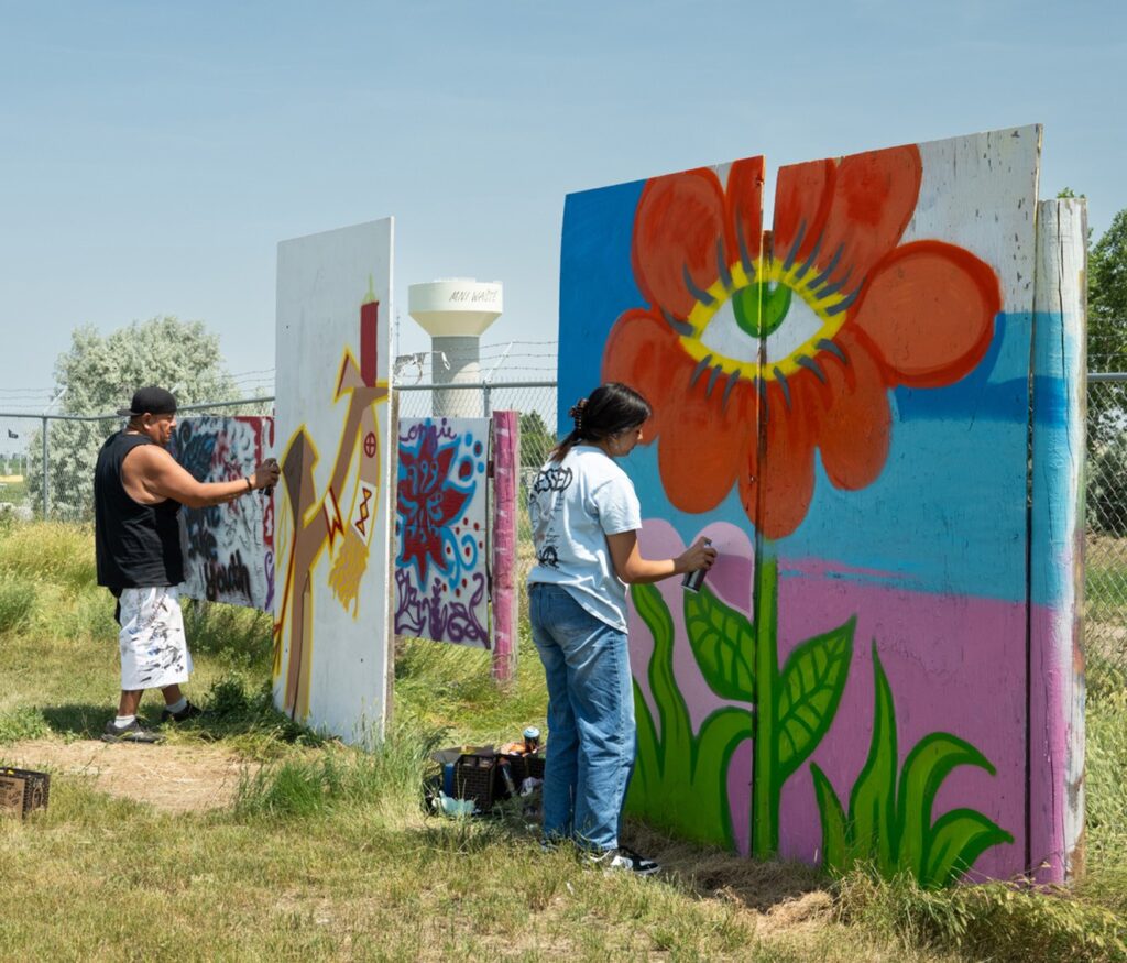 Painting in the art park on Saturday, July 12