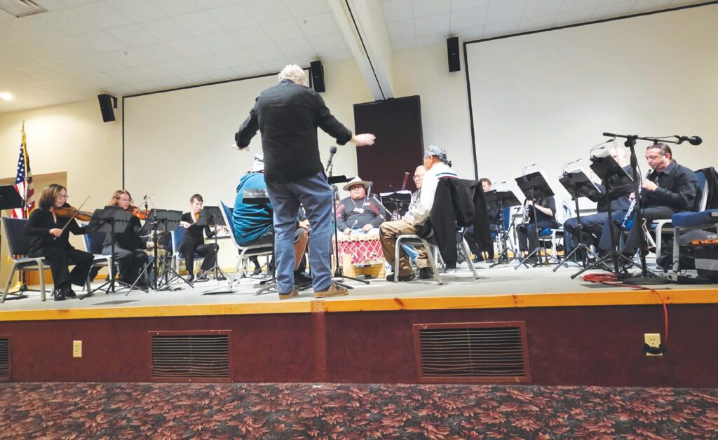 South Dakota Symphony Orchestra Lakota Music Project with the Creekside Singers. (Photo by Marnie Cook)