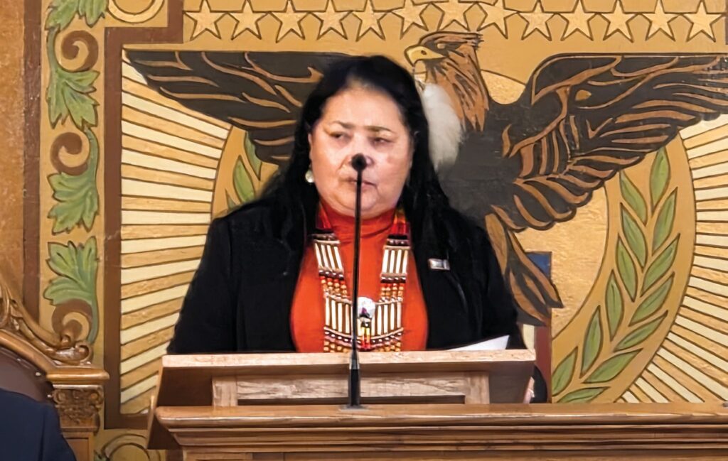 President Kathleen Wooden Knife. (Photo by Marnie Cook)