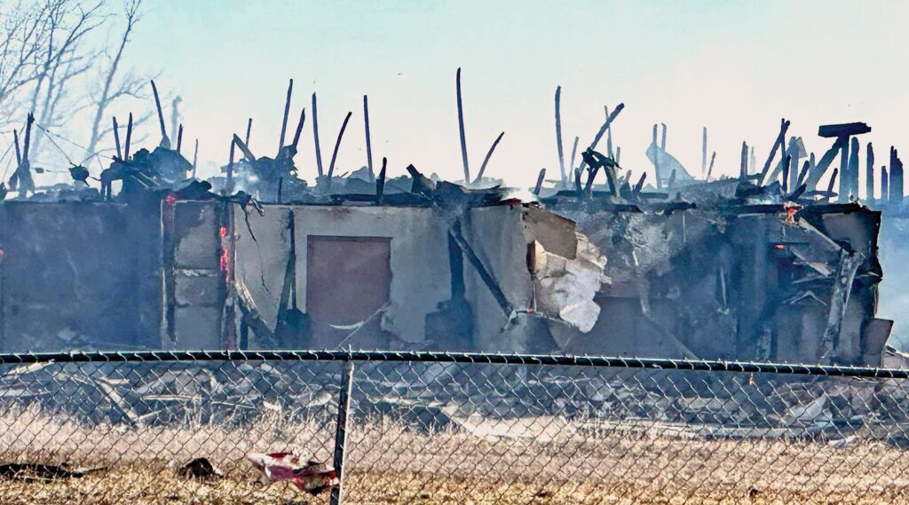 An early morning fire at Kyle Senior Living Complex. Multiple agencies and Volunteer Fire Departments responded and were on the scene. All residents were evacuated to safety, heavy winds spread this fire through the complex swiftly. (Photo courtesy OST Emergency Management)