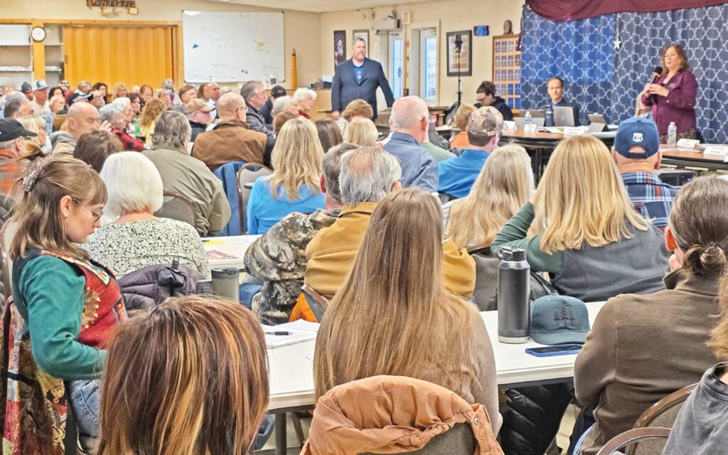 Standing room only at Piedmont legislative cracker barrel. (Photo by Marnie Cook)