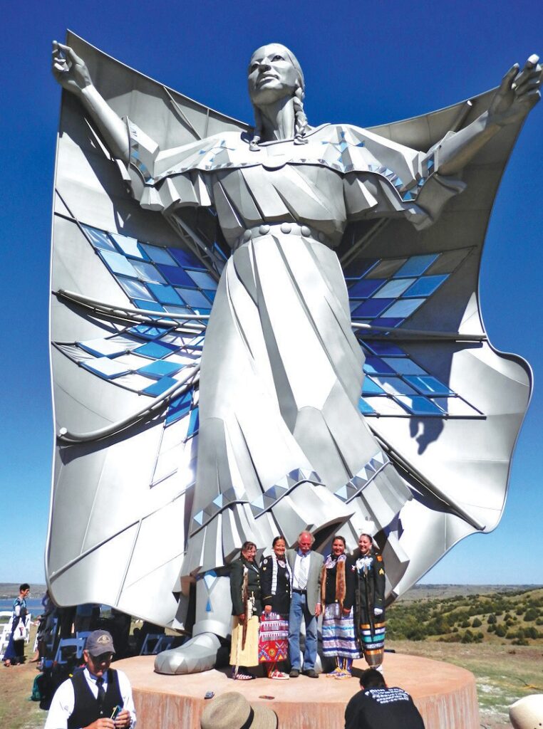 Dignity Statue by Dale Claude Lamphere in Chamberlain, SD. (Photo by Ernestine Anunkasan Hopa)