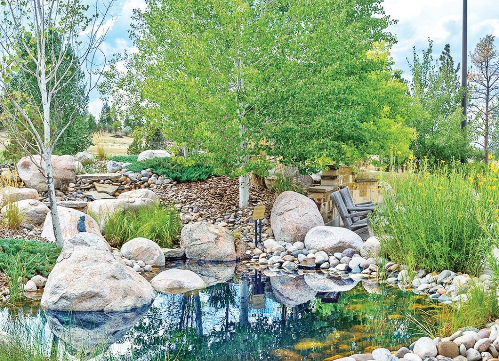 A botanical garden on the grounds of the Heritage Living Center in Ashland, Montana near the Northern Cheyenne Reservation. (Photo courtesy HLC)