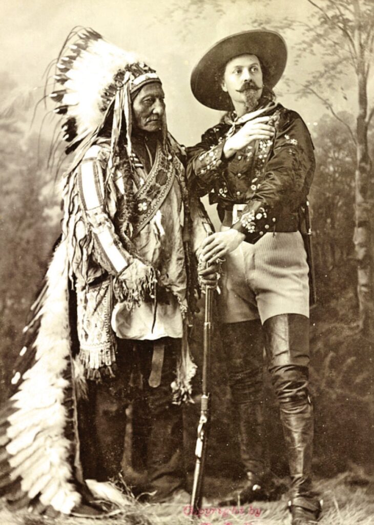 Sitting Bull, Hunkpapa Lakota leader and Buffalo Bill Cody in his Wild West show on May 17, 1885. (COURTESY photo)