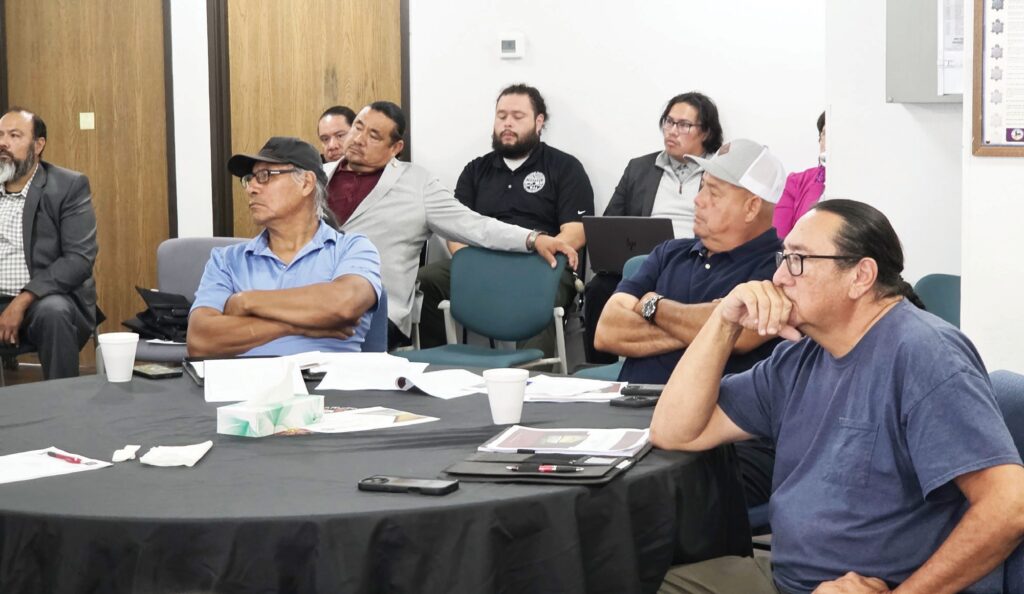 OST council members and community health leaders participate in discussion with HHS committee. (Photo by Marnie Cook)